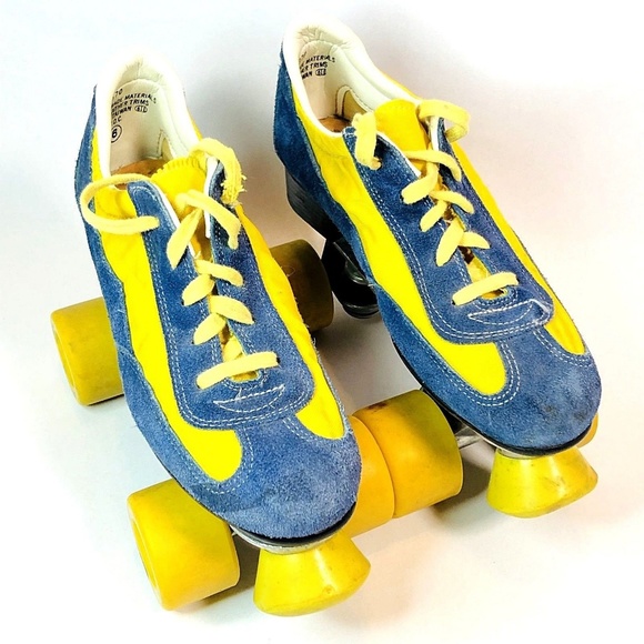 Vintage Shoes - VINTAGE RETRO ROLLER DERBY DISCO SKATES - M 6 W 8